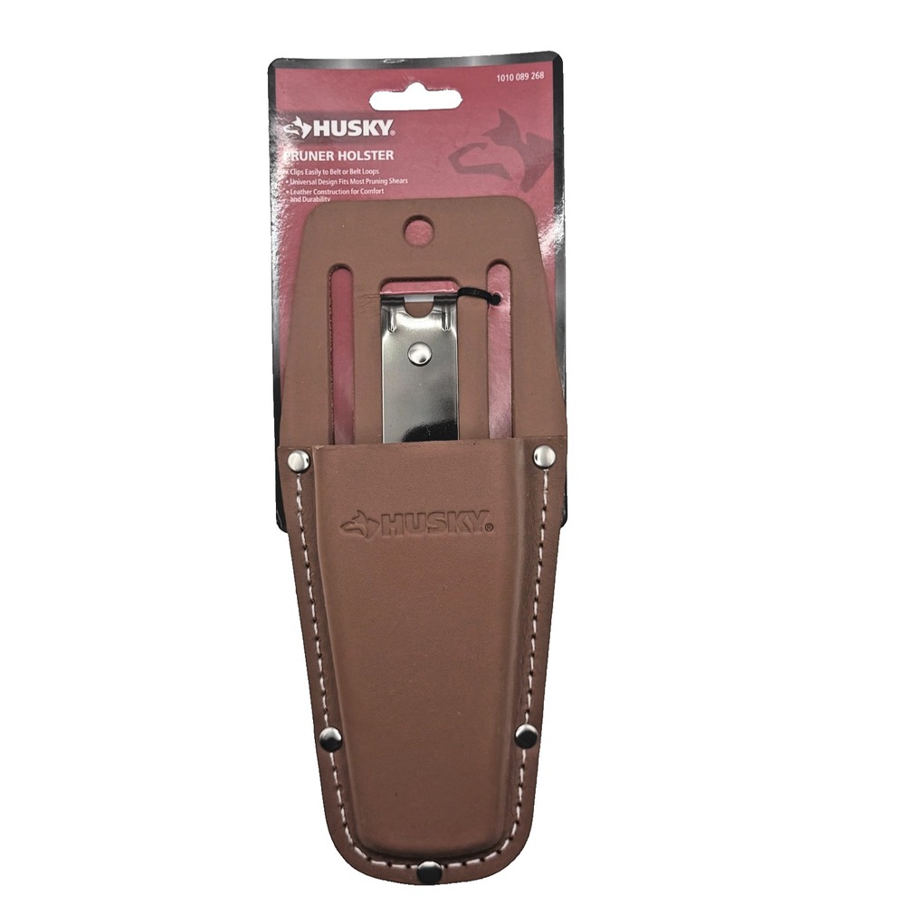 Husky Leather Pruner Holster Belt Clip Sheath Pruning Shears NEW 1010-089-268